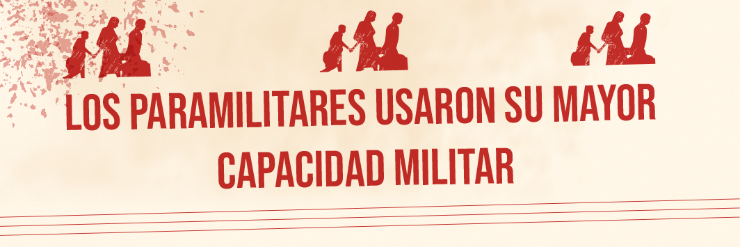 LOS PARAMILITARES USARON SU MAYOR CAPACIDAD MILITAR