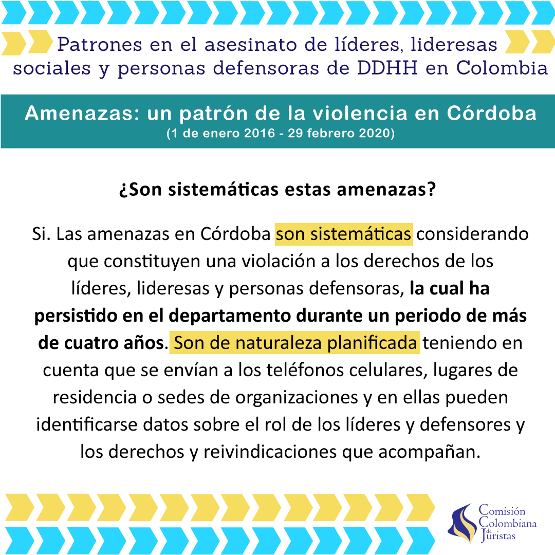 Imagen 2 de Amenazas: un patrón en las violaciones a los derechos humanos en Córdoba